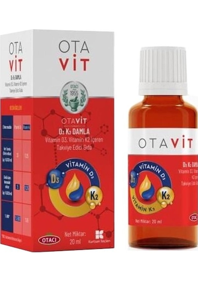 Ota Vit D3 K2 Damla Takviye Edici Gıda 20 ML