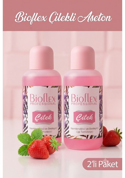 Bioflex Çilekli Aseton 220 Ml 2 Adet