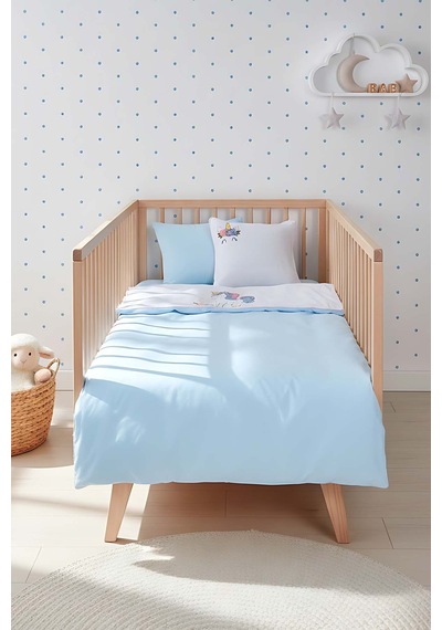 Dolly Mint Punch Nakışlı %100 Pamuklu Bebek Nevresim Takımı Çok Renkli