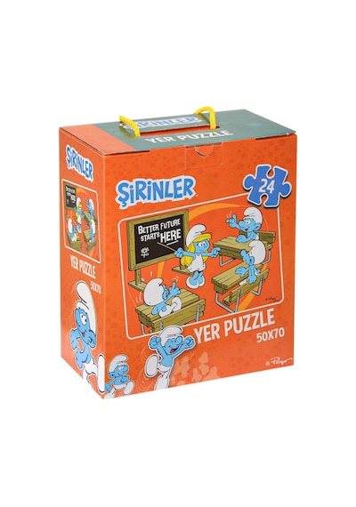 SRN7728 Şirinler Yer Puzzle - Laço Kids