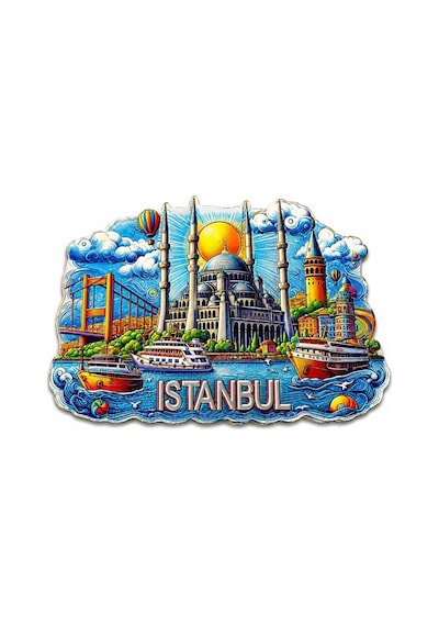 İstanbul Temalı Silikon Buzdolapı Süsü Magnet Alk5375