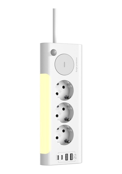 S-link Prz06 3 Soketli 2 Usb 2 Type-c Pd20 2m 306 Joule Tam Bakır
