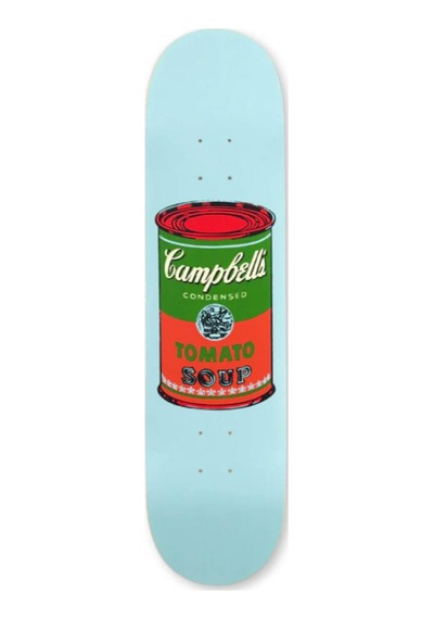 The Skateroom Pop Art Andy Warhol Campbells Soup Red Kaykay Tablo