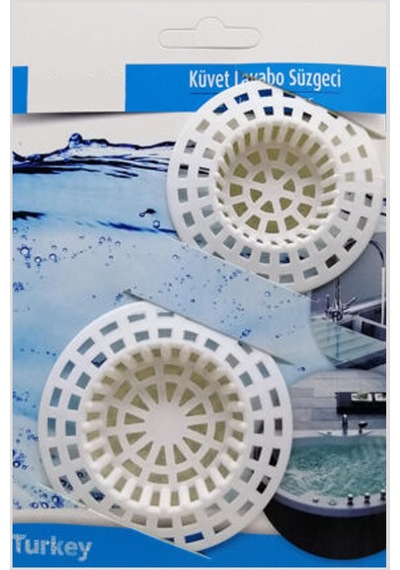 Burçin Büyük Boy Plastik Lavabo Süzgeci 2 Li 1410 Plastik Diğer