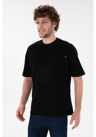 U.S. Polo Assn. Erkek Comfort Fit Bisiklet Yaka Siyah Tişört 50305990-VR046