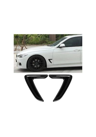 Bmw Tip Çamurluk Havalandırma Venti Kısa Parlak Siyah Nkt98 Standart