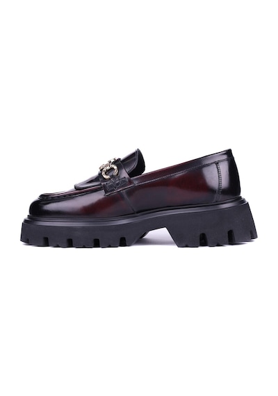 Shoetyle - Bordo Hakiki Açma Deri Püsküllü Erkek Günlük Ayakkabı 115-k594-1363 Bordo