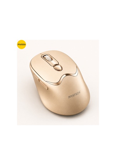 Xk-m02 Şarj Edilebilir Sessiz Kablosuz Mouse Bluetooth 2.4 Ghz Çift Mod Gold