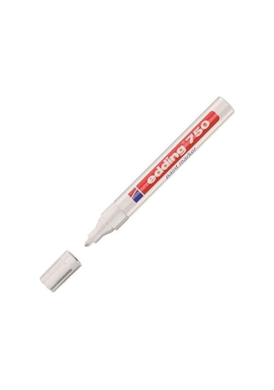Edding 750 Paint Marker Hobi Sanat Kalemi 2-4 Mm Beyaz 10 Adet 1