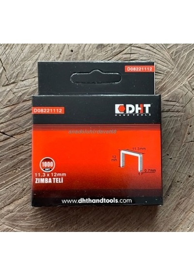Dht Zımba Teli Boy 12 MM Mekanik Zımba Tabanca Teli Yüksek Kalite En 11.3 MM