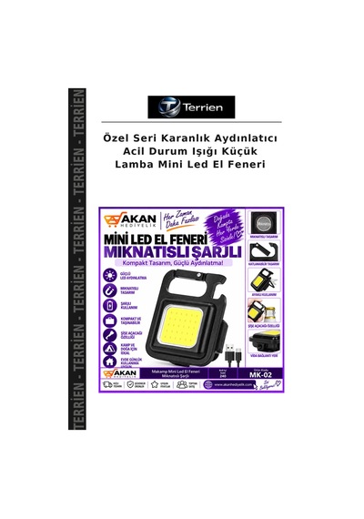 Özel Seri Karanlık Aydınlatıcı Acil Durum Işığı Küçük Lamba Mini Led El Feneri