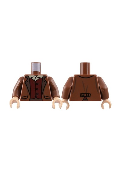 Minifigür Parçaları: Torso, Vücut, Gövde: 973pb5117c01 Frodo Baggins Lord Of The Rings