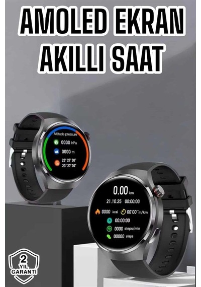 Akıllı Saat Bluetooth Bağlantılı Amoled Ekran Uyku Ve Sağlık Takibi Yeni Nesil - Lisinya