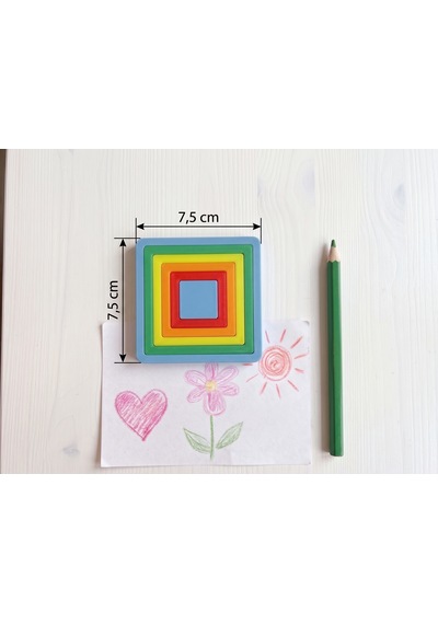 Montessori Eğitici Oyuncak Puzzle / Biyoplastik , İç İçe Geçmeli 0-3 Yaş - Eşleştirme Etkileşimi