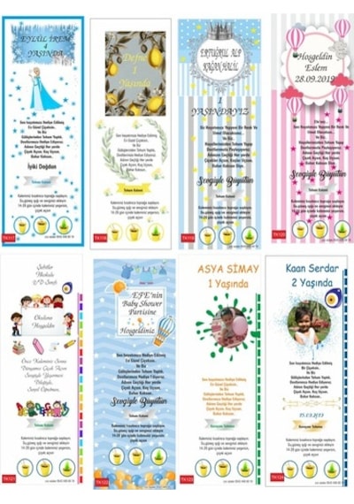 30 Adet Özel Tasarım Yeşeren Kalem+Süsleme / Düğün Bebek Hediyesi