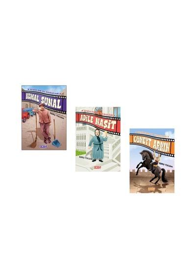 Yeşilçamın Yıldızları 3 Kitap Kemal Sunal - Cüneyt Arkın  -  Adile Naşit  - Acayip Kitaplar Ebru Tulum