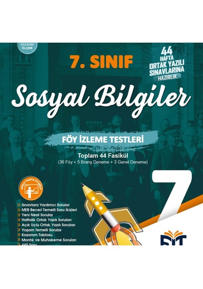 7. Sınıf Sosyal Föy İzleme Testleri Örnek