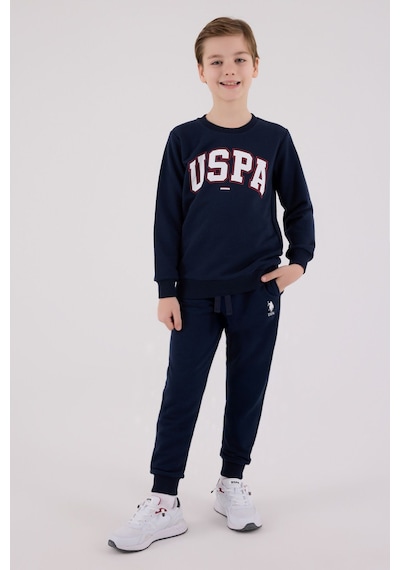 U.S. Polo Assn. Lisanslı Erkek Çocuk Alt Üst 2 Parça Eşofman Takımı Us2227 Lacivert