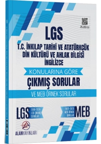 8. Sınıf Lgs T.c. İnkılap Tarihi Din Kültürü Ve İngilizce Konularına Göre Çıkmış Sorular Alan