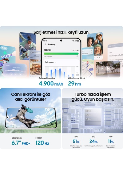 Samsung Galaxy S26 FE 8 GB 256 GB (Samsung Türkiye Garantili)