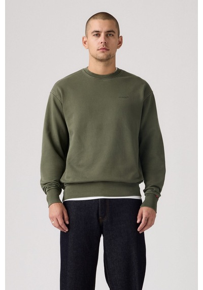Levi's Erkek Authentic Crew Kambaba Yeşil Sweatshirt-a9244-0044 Yeşil