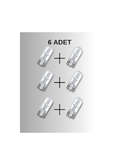 T10 Park Ampülü 5w 6 Adet