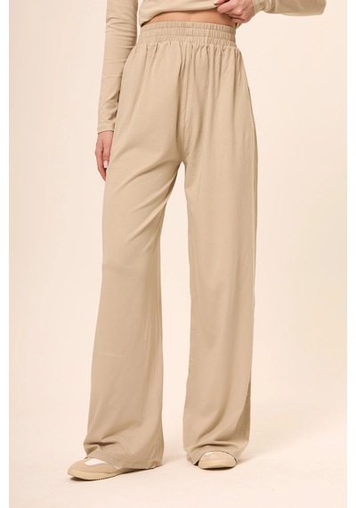 Zoor Ultra Soft Penye Modal Pantolon Bej