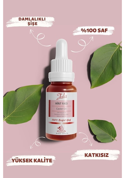 Tala Hint Yağı Castor Oil %100 Saf Ve Doğal Soğuk Sıkım 20 ML