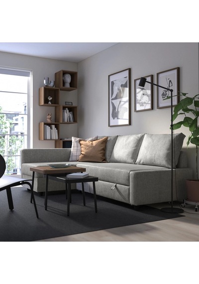 Ikea Gri Konforlu Kanepe - Bazalı Yataklı Köşe Kanepe