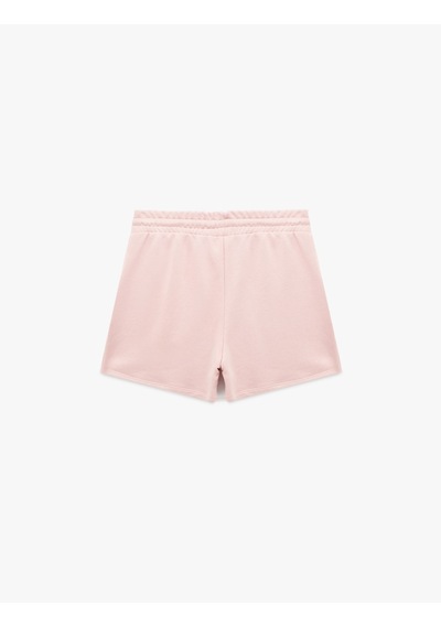 Koton Cepli Beli Bağcıklı Pamuklu Slim Fit Mini Şort Pembe 6sal40004ık Gül