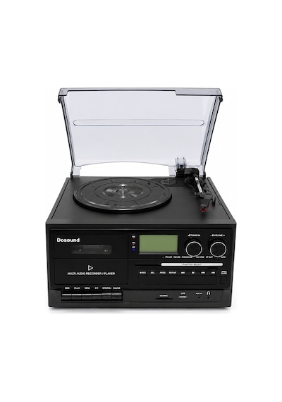 Dosound Tr-17 Ahşap Çok Fonksiyonlu Pikap Kaset Cd Usb Bluetooth Müzik Sistemi 1 Adet