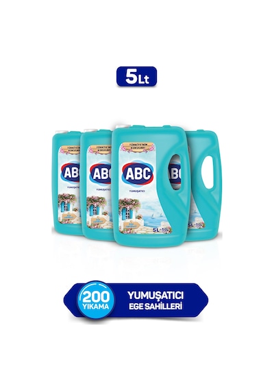 ABC Çamaşır Yumuşatıcısı Ege Sahilleri 4 x 5 L