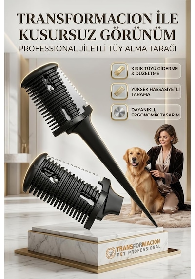 Transformacion Kedi Ve Köpek Jiletli Tüy Alma Tarağı, 7430000721309