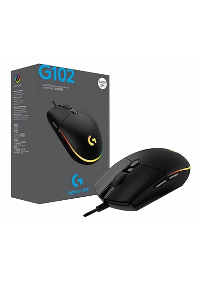 Logitech G102 Lightsync Rgb Aydınlatmalı 8.000 Dpı Kablolu Siyah