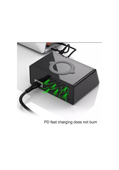 X9 8 Port Kablosuz Usb Şarj Aleti Hızlı Şarj Pd + Qc3.0 + Usb Por