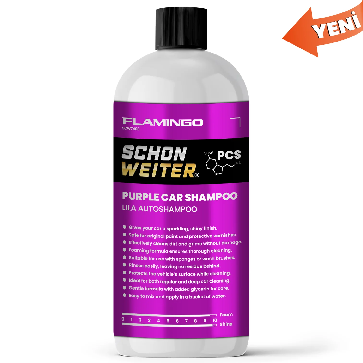 Schön Weiter Cilalı Araç Oto Şampuanı 500 Ml Pcs Ph Nötr