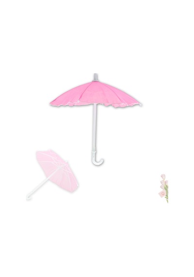 Dekoratif Süs Şemsiyesi. 25 CM - Pembe