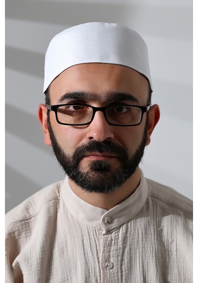 Nalı Şerif Desenli Kalıp Kumaş Takke Beyaz Beyaz