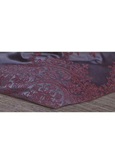 Tiara Bambu Jakar Kumaş Bordo Çift Kiş. Nevresim Takımı 6 Parça - 1194 Renkli