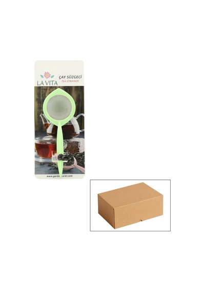 Lavita Plastik Renkli Saplı Çay Süzgeç- 24'li Paket Diğer
