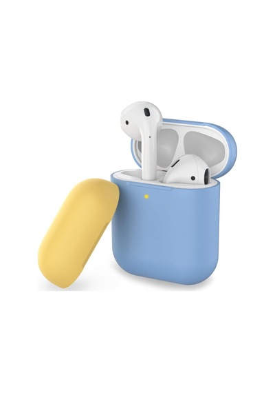 Ayrex Airpods 1 2 Nesil Uyumlu Silikon Kılıf Mat Yumuşak Doku, Darbe Emici, Kaymaz Yüzey, Kablosuz Şarj Deste