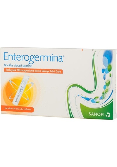 Enterogermina Propiyotik Mikroorganizma İçeren Takviye Edici Gıda 5  ML x 10  Flakon Yetişkin