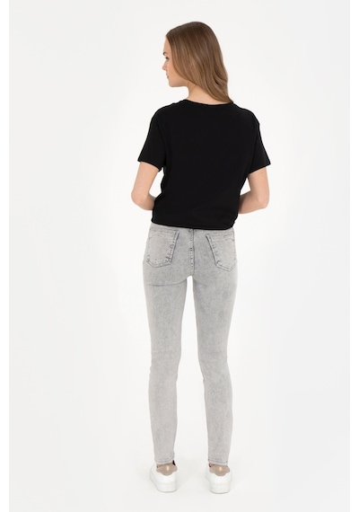 U.S. Polo Assn. Kadın Gri Skinny Fit Jean Pantolon 50280330-DN0025