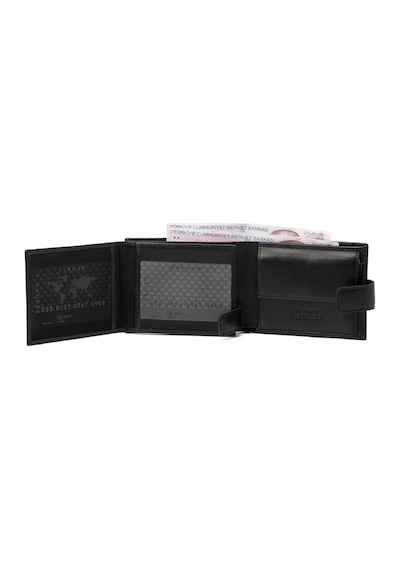 Tergan Siyah Unisex Deri Cüzdanı 01638A97