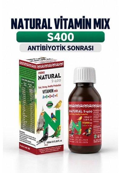 Natural Mix S-400 - Kuş Geliştirici Vitamin