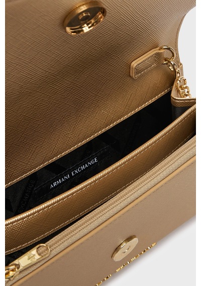 Armani Exchange Çıkarılabilir Zincir Askılı Portföy Cüzdan Kadın Cüzdan Xw000358 Af26570 F1020 Ekru