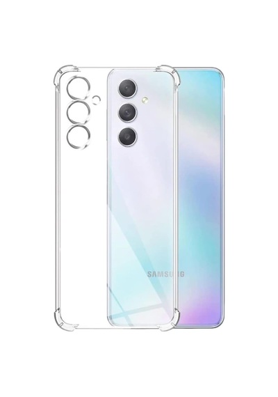 Galaxy M54 Uyumlu Kapak Kamera Korumalı Antişok Airbag Köşe Korumalı Silikon Şeffaf Kılıf