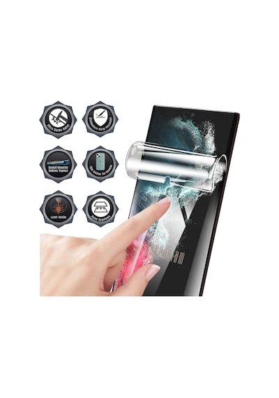 OnePlus 7 Pro Uyumlu Ekran Koruyucu Esnek Nano Hydrogel Film - Extra Darbe Koruma - Tam Kaplar