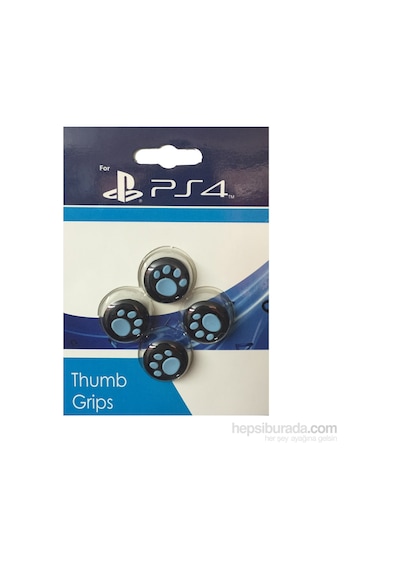 Sony PS4 Playstasion 4 Analog Koruyucu Silikon Pad-Mavi Pati