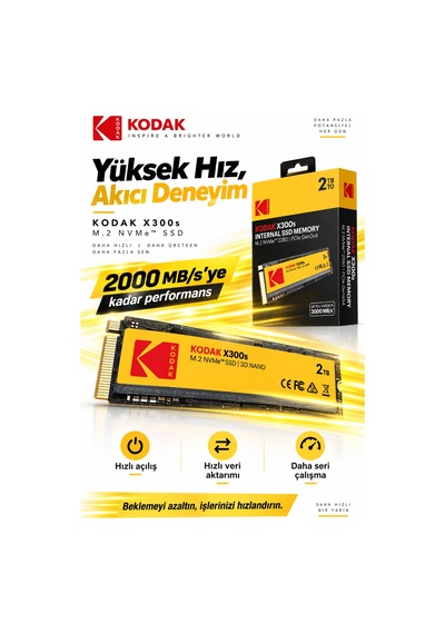 X300s 2tb M.2 Nvme Pcıe Gen3x4 2280 Ssd 2500 Mb/s Okuma 2000 Mb/s Yazma Hızlı Ssd 34757045